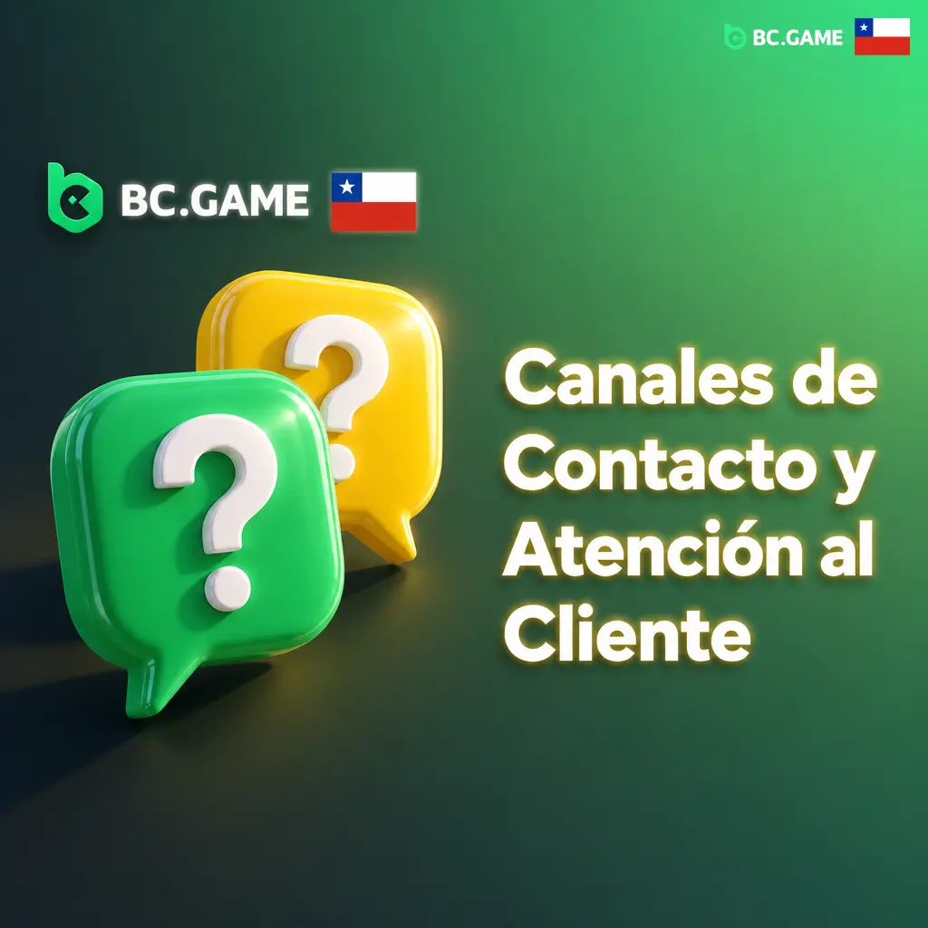 Canales de atención al cliente de BC Game en Chile