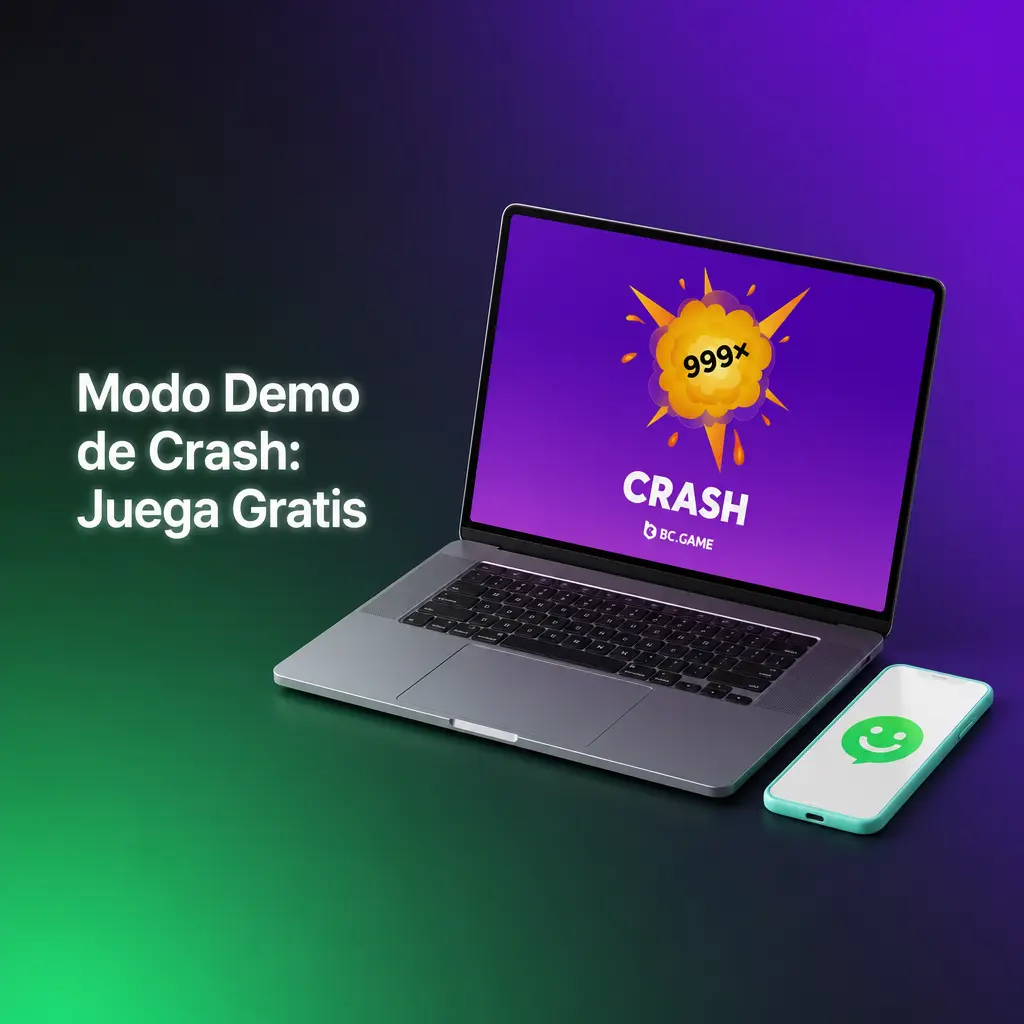 Modo demo de Crash en BC Game con créditos virtuales