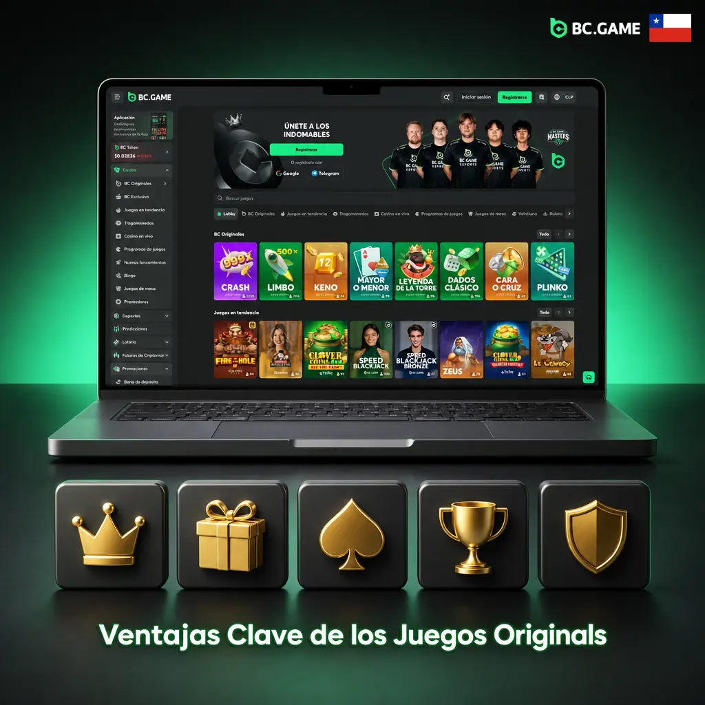 Ventajas de los Juegos Originals de BC Game