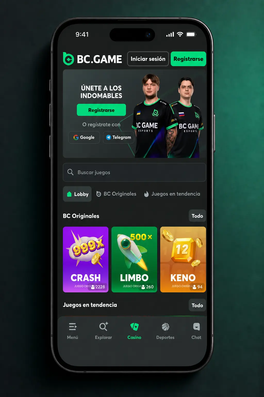 Instalación de la PWA de BC Game en iPhone
