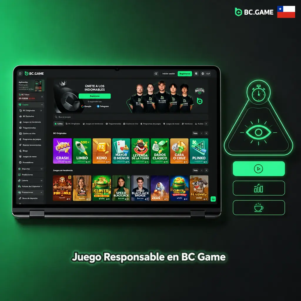Herramientas de juego responsable en BC Game