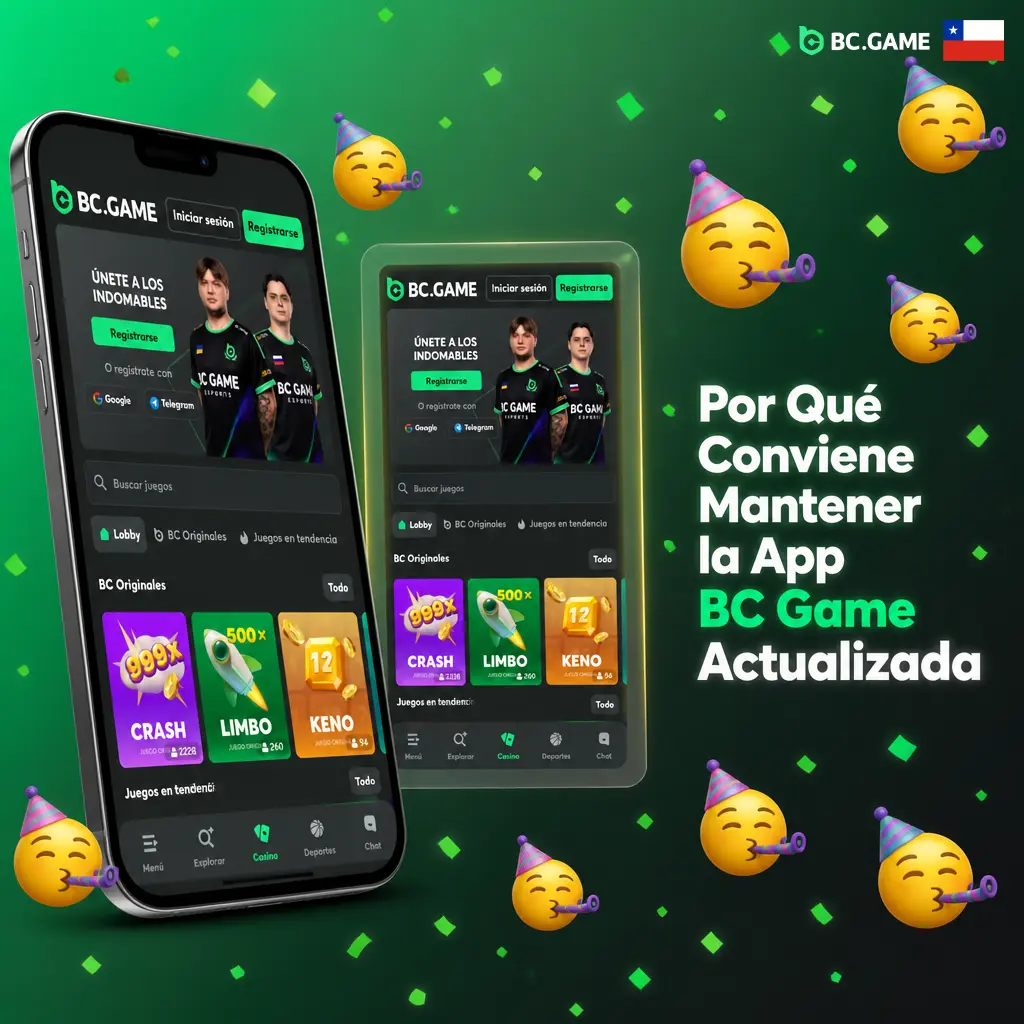 Actualización de la app BC Game