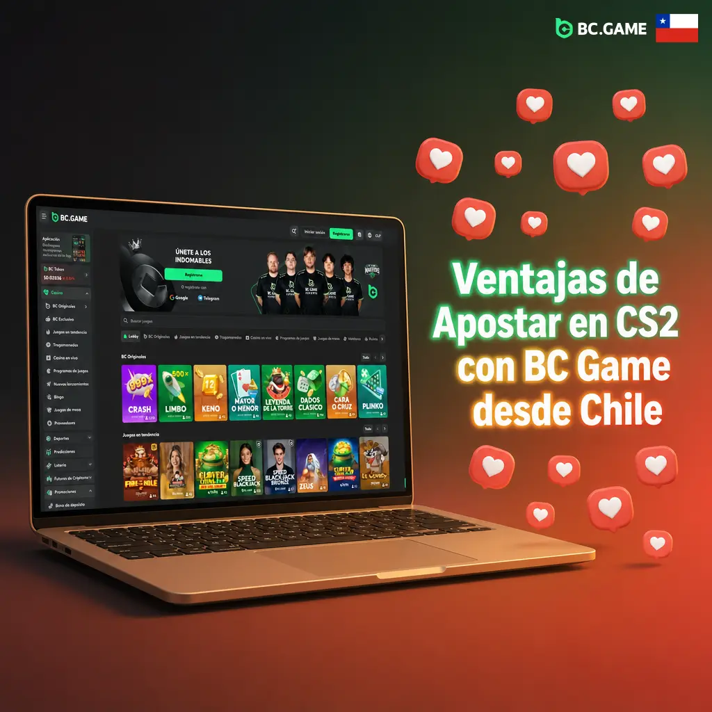 Ventajas de apostar en CS2 con BC Game desde Chile